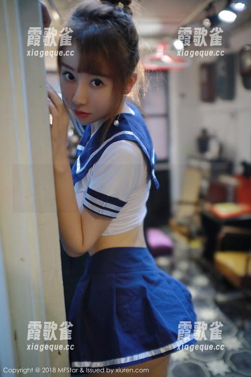 MFStar模范学院 - 水手服看腻了吗，试试这张韩好甜的高清新壁纸吧！