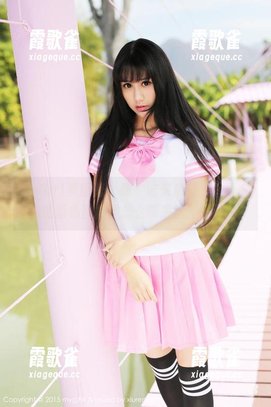 MyGirl美媛馆 - 喂，谁来解释一下小夕juju的粉色图集是怎么带来这种氛围的？