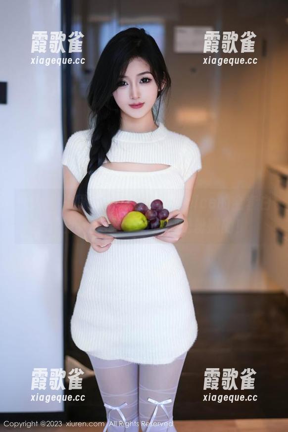 秀人网 - 原图太美，奈汐酱nice的全套白色让我觉得整个生活都是粉嫩的！